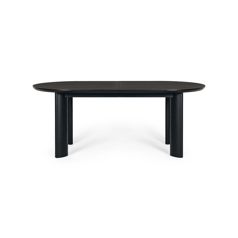 Zen Extension Dining Table - Black Oak