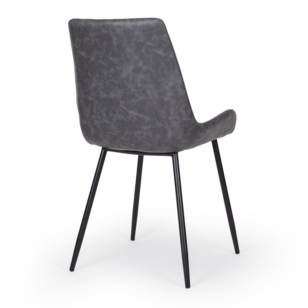 Liverpool Dining Chair - Vintage Grey PU
