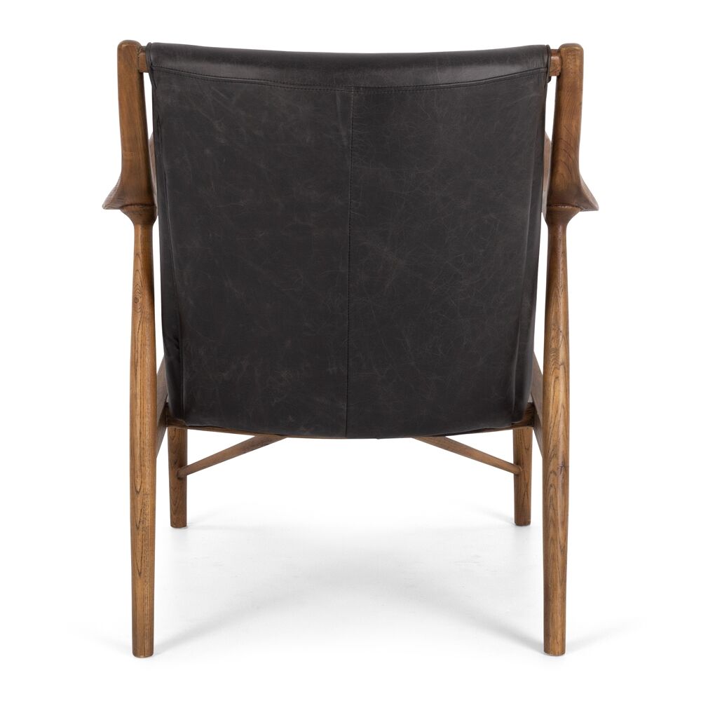 Copenhagen Armchair - Black Leather