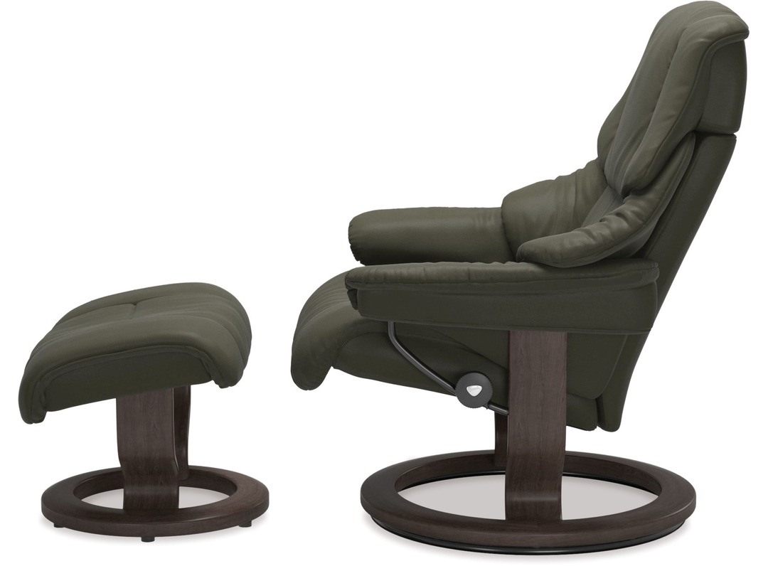 Stressless® Reno Large Leather Recliner - Classic Base  