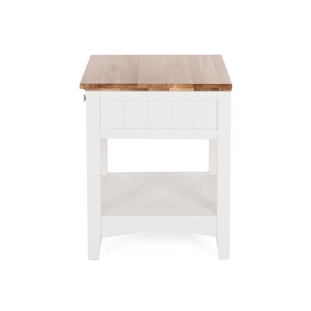 Jessica Bedside Table - Oak Top