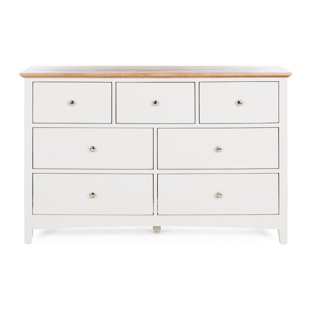 Julia 7 Drawer Dresser - Oak Top