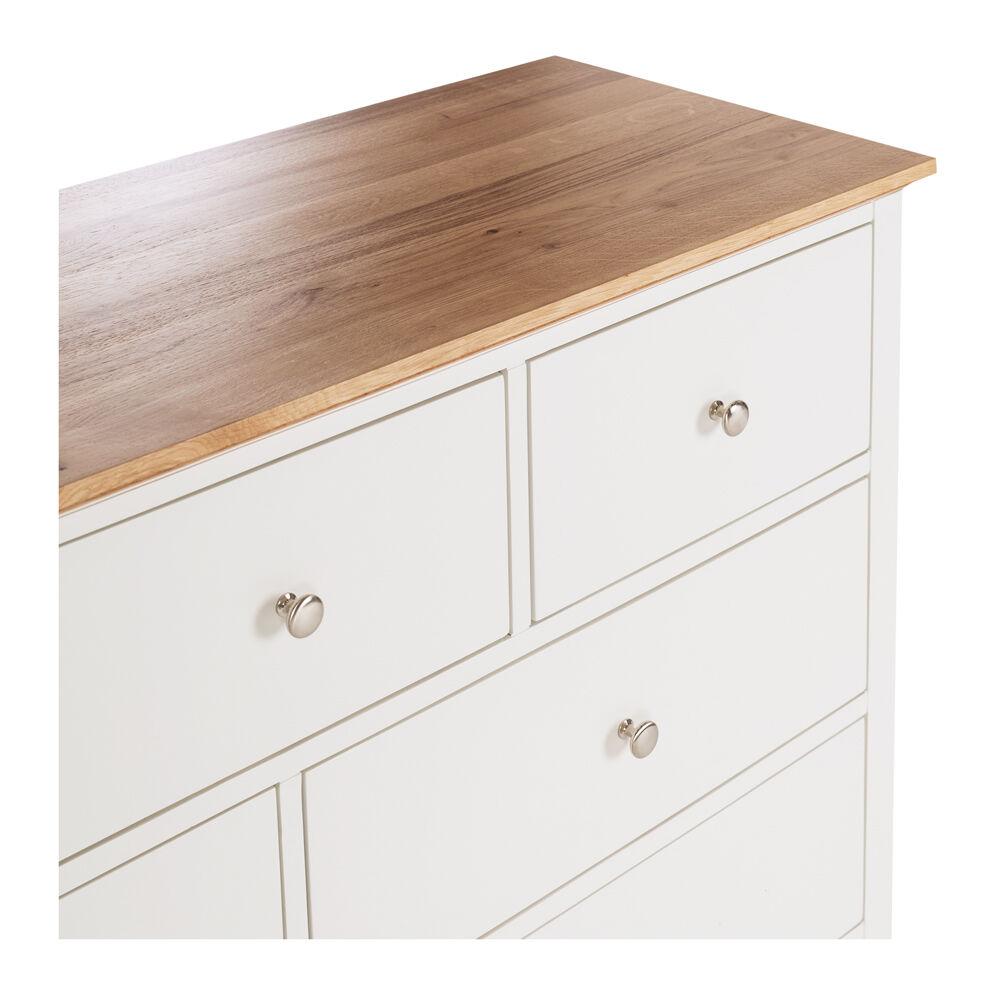 Jessica 7 Drawer Dresser - Oak Top