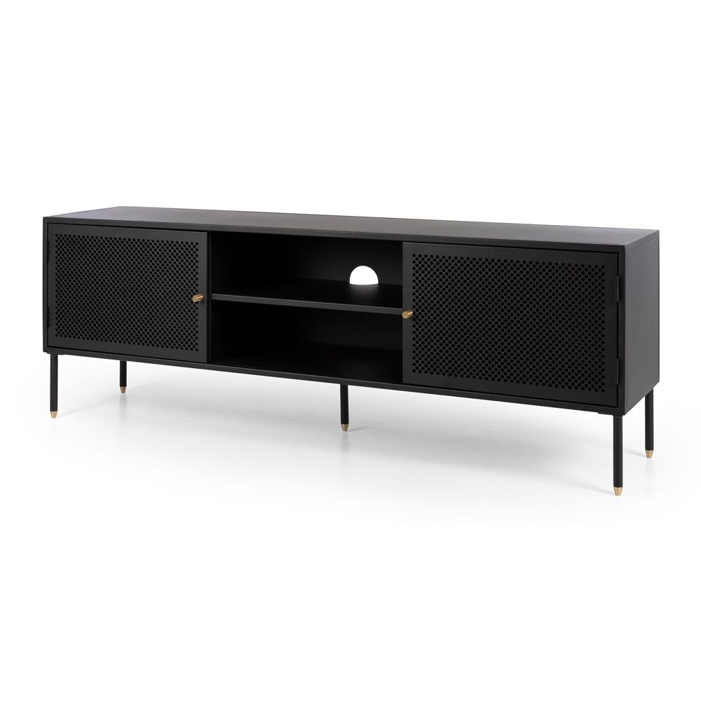 Dusk 1600 TV Unit - Matt Black