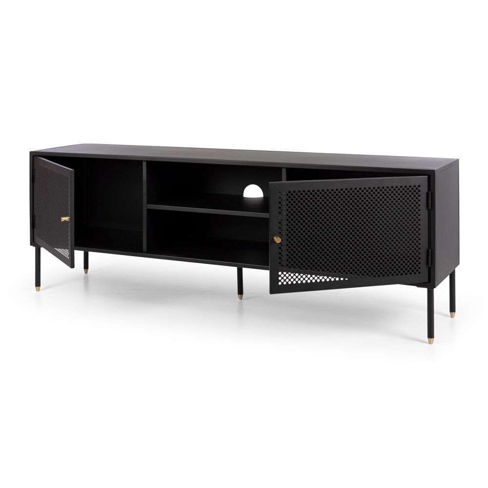 Dusk 1600 TV Unit - Matt Black