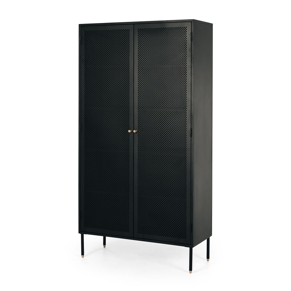 Dusk Tall China Cabinet- Matt Black