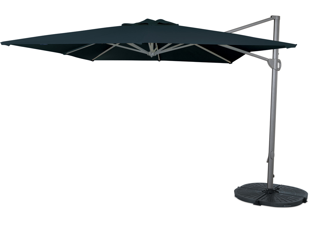 Titan 2.5m Square Cantilever Outdoor Umbrella - Black  