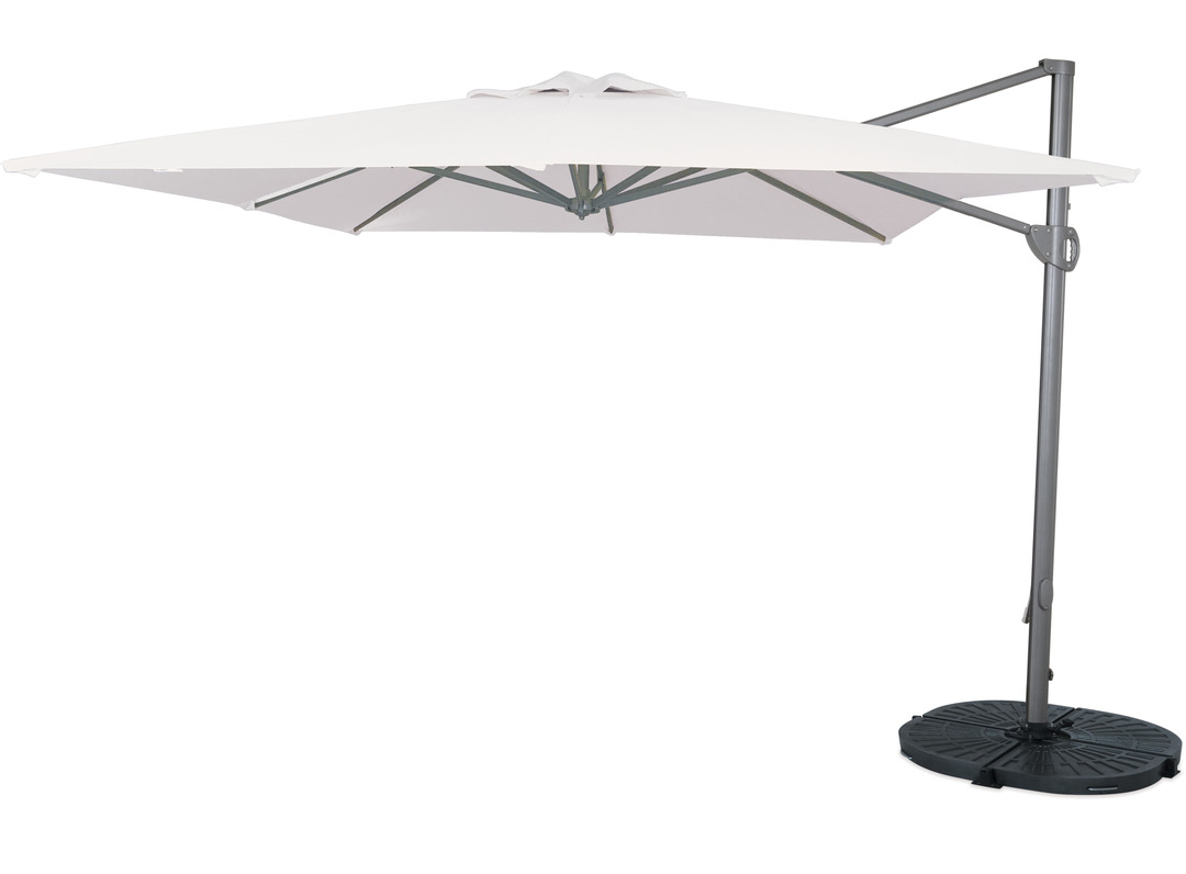 Titan 2.5m Square Cantilever Outdoor Umbrella - Mist Grey 