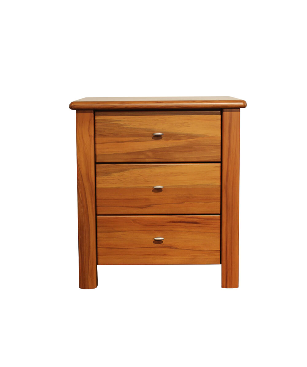 Apollo 3 Drawer Bedside - Rimu