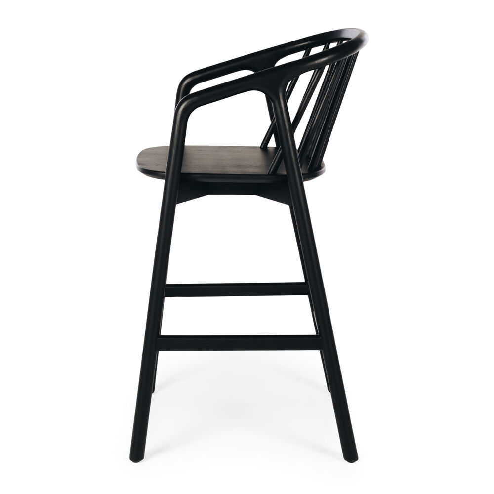 Tundra Barstool - Black Oak