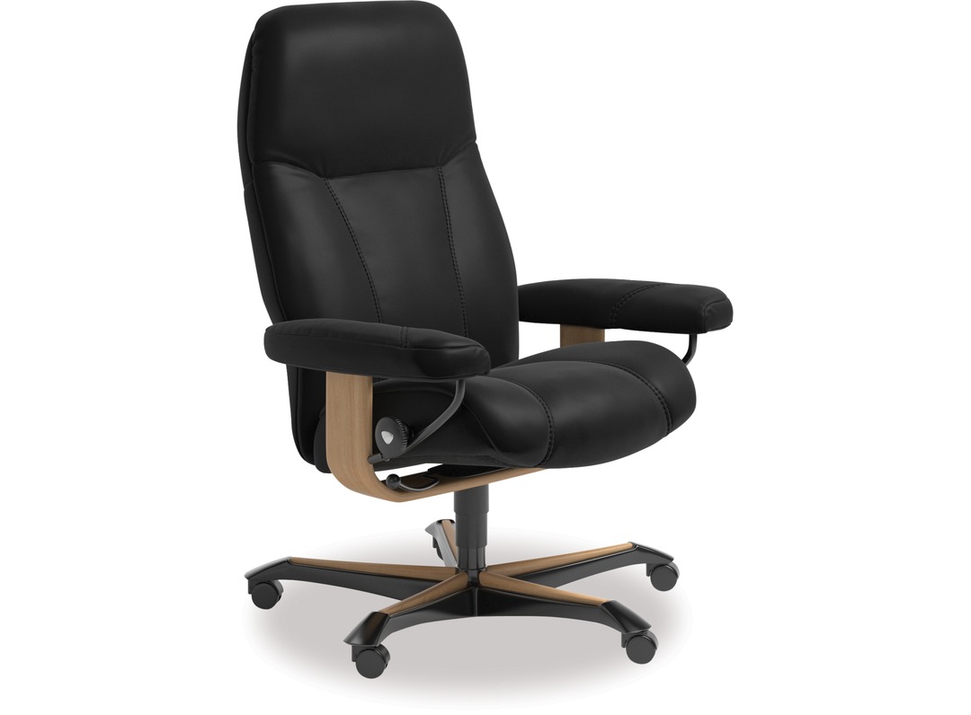 Stressless® Consul Leather Home Office Chair  