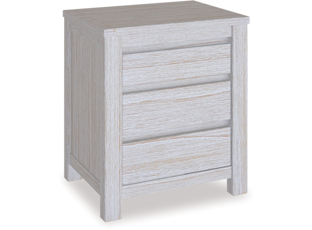 Coastal 3 Drawer Bedside 