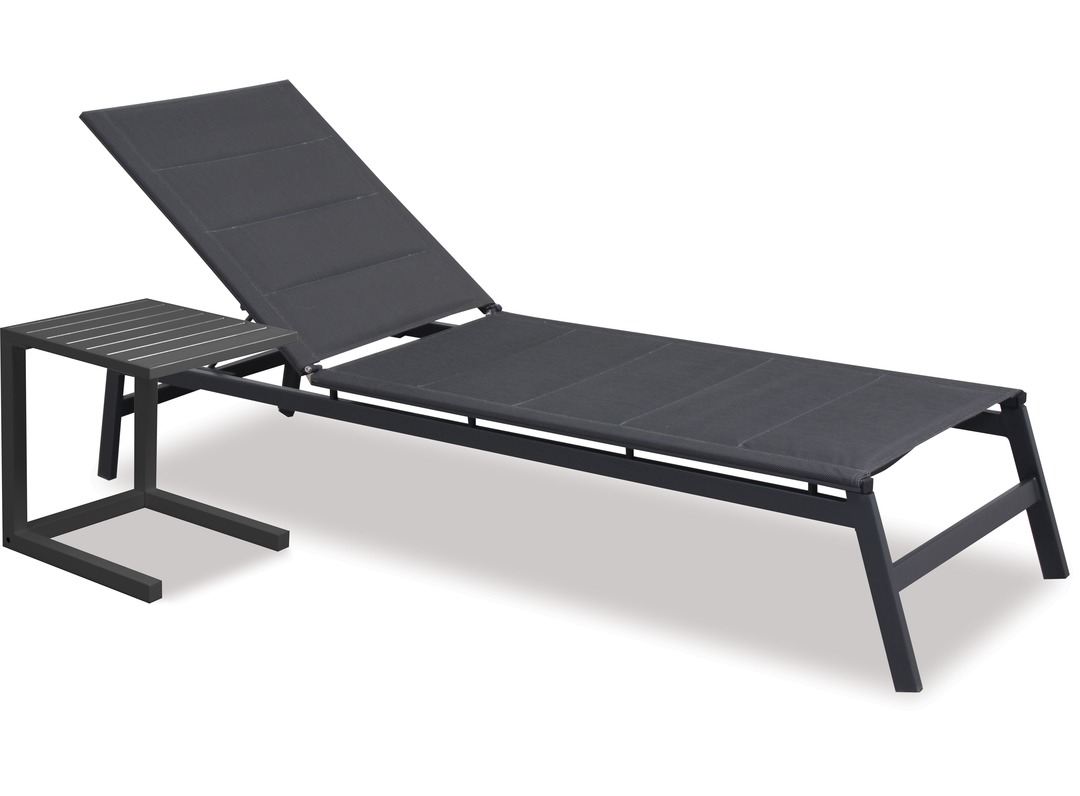 Boston Outdoor Sunlounger & Side Table 