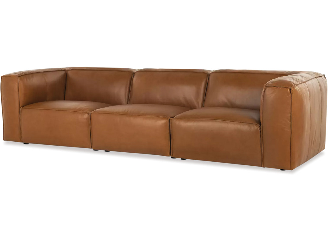 Cassia 3 Seater Leather Sofa