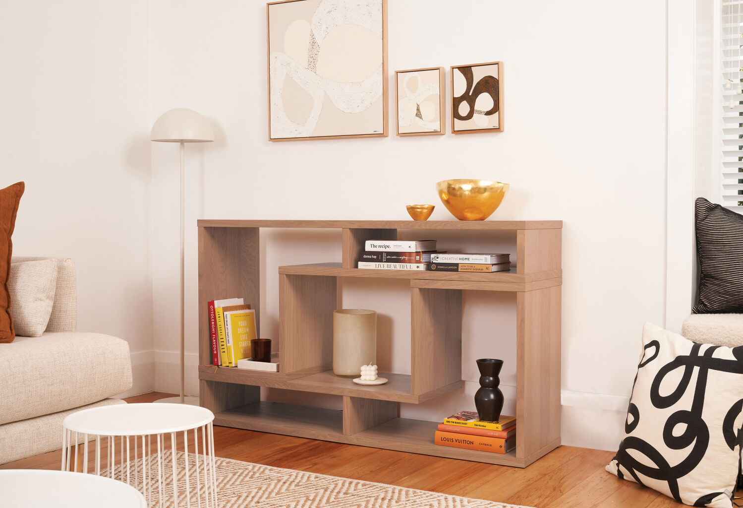 Blox Wall Unit A - Natural Oak