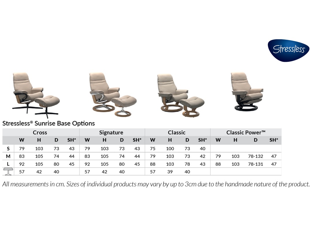 Stressless® Sunrise Leather Recliner - Classic Base - 3 Sizes Available - Special Buy