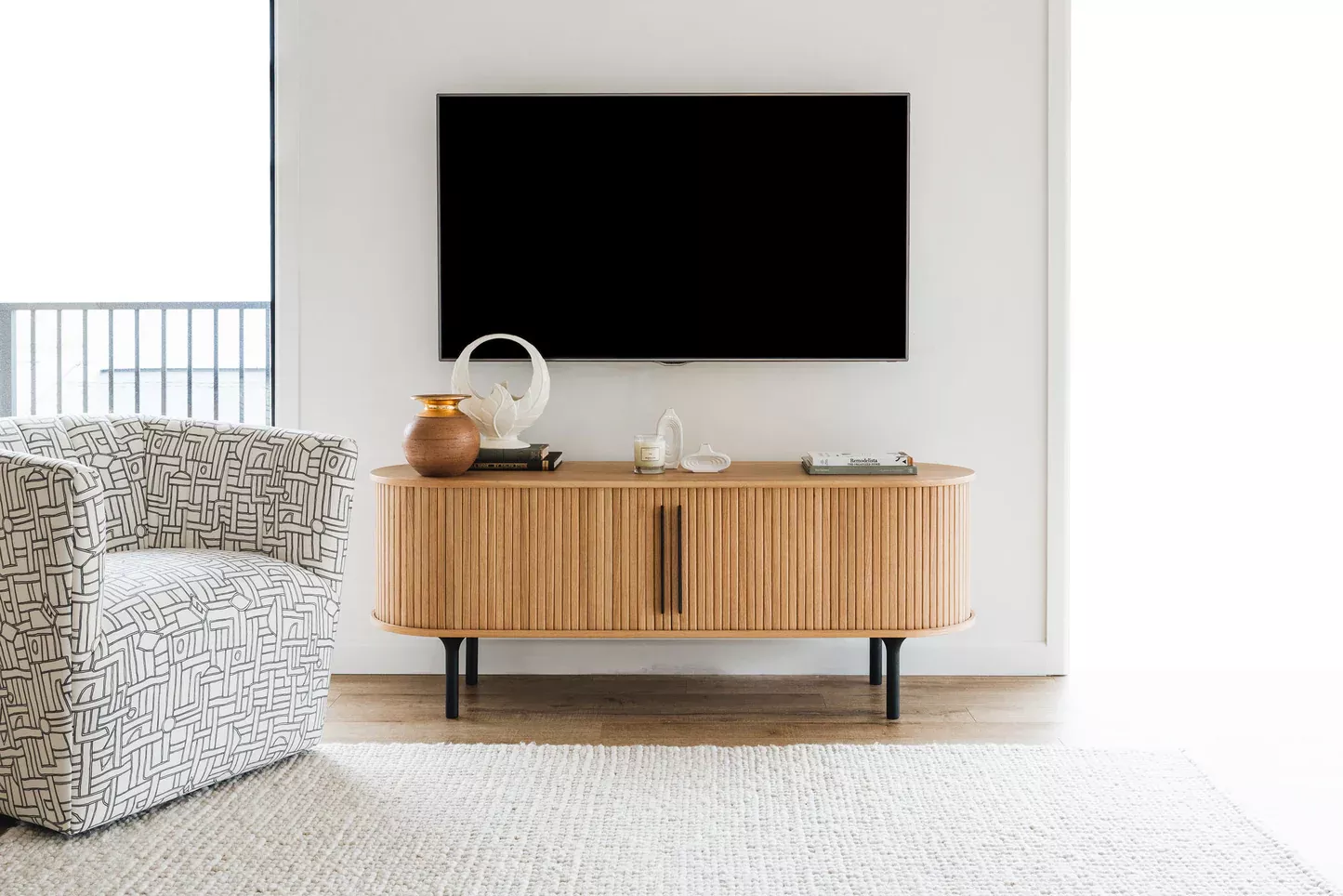 Palliser TV Unit - Natural Oak