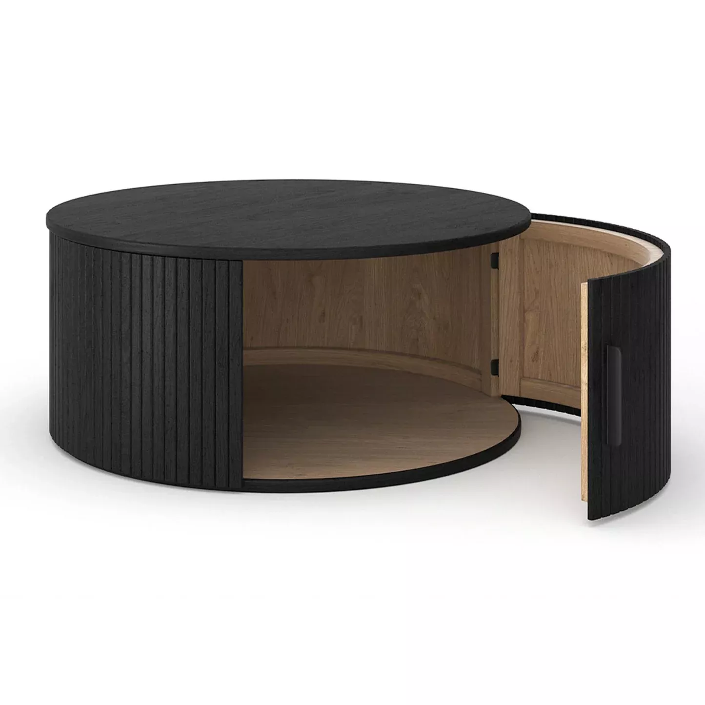 Palliser Round Coffee Table - Black Oak