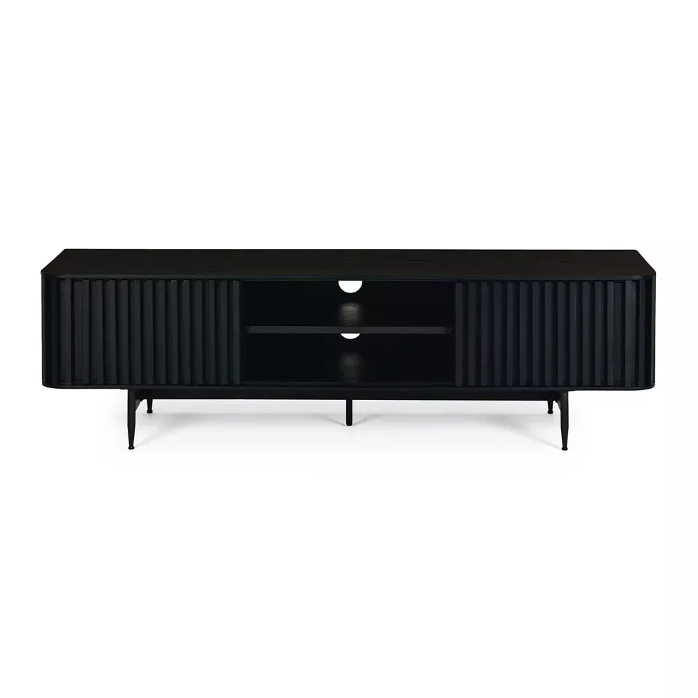 Linea Entertainment Unit - Black Oak