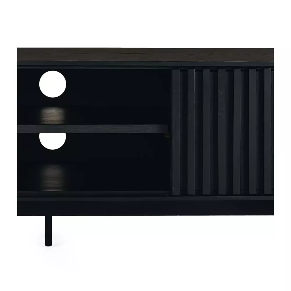 Linea Entertainment Unit - Black Oak