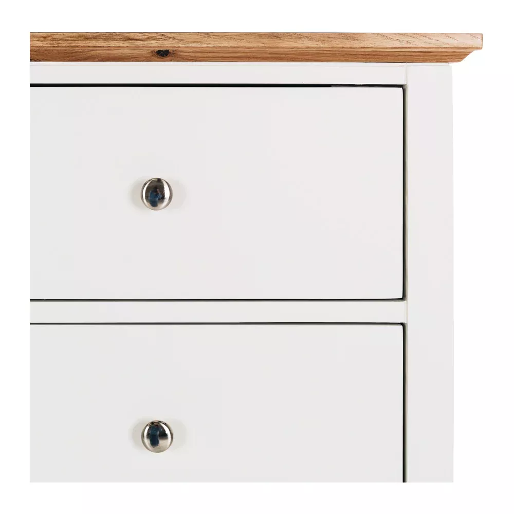 Jessica 6 Drawer Chest - Oak Top