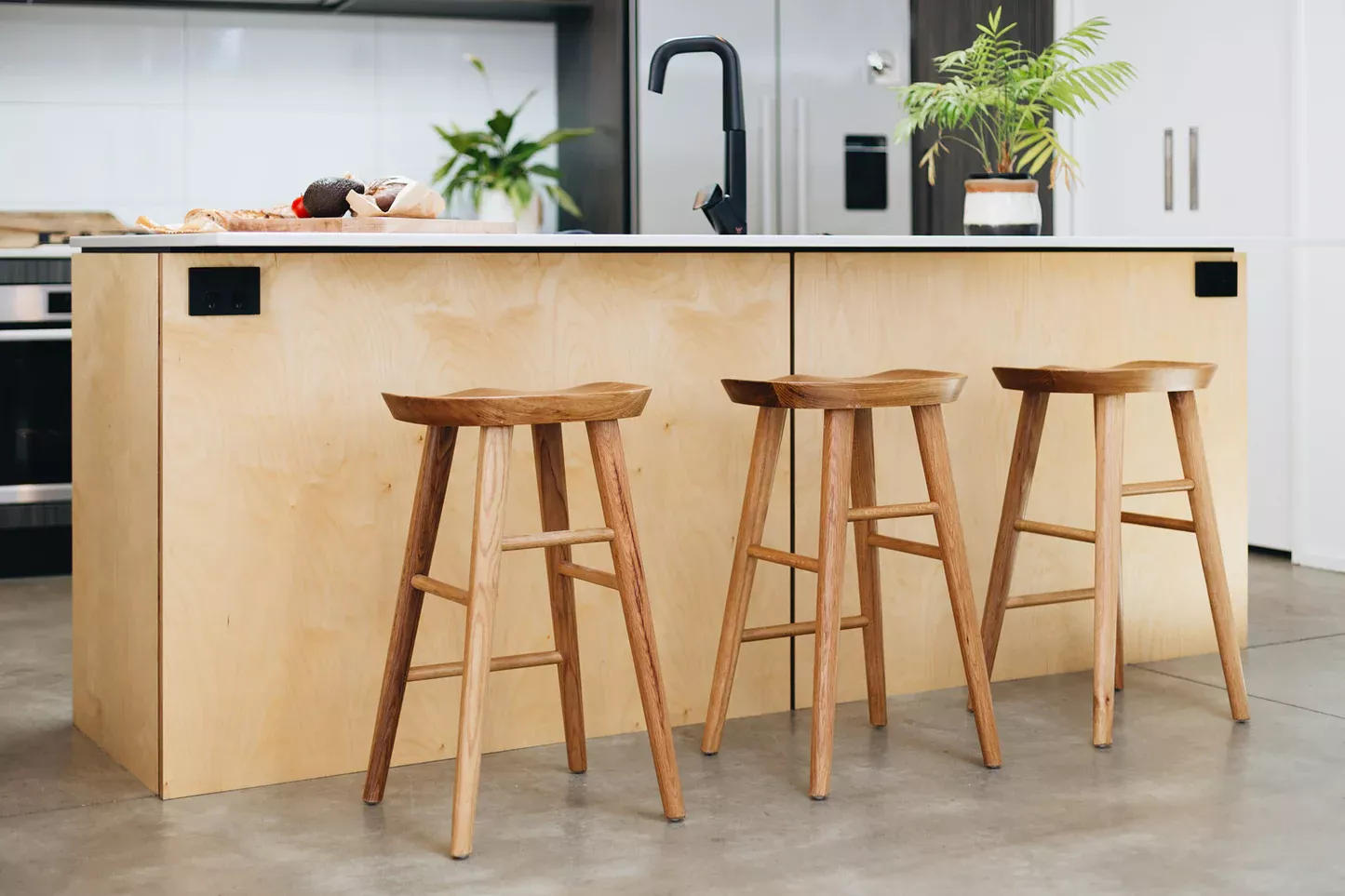 Fuji Barstool - Oak