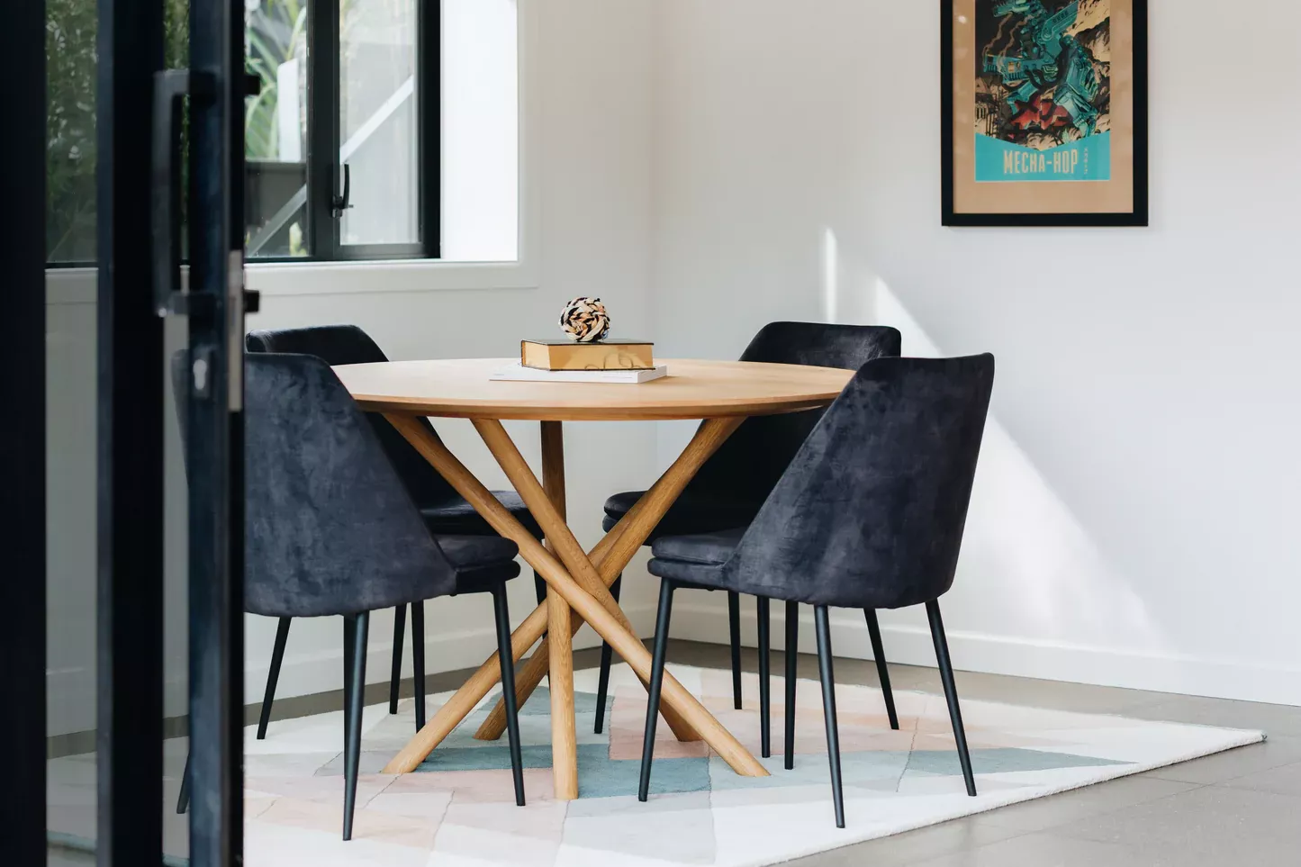 Mia Dining Chair - Velvet Anthracite