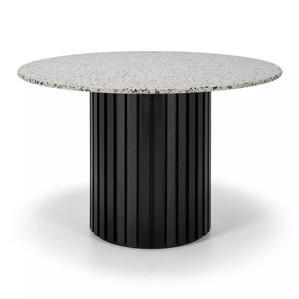 Terrazzo 1200 Round Dining Table - Black