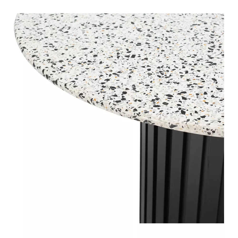 Terrazzo 1200 Round Dining Table - Black