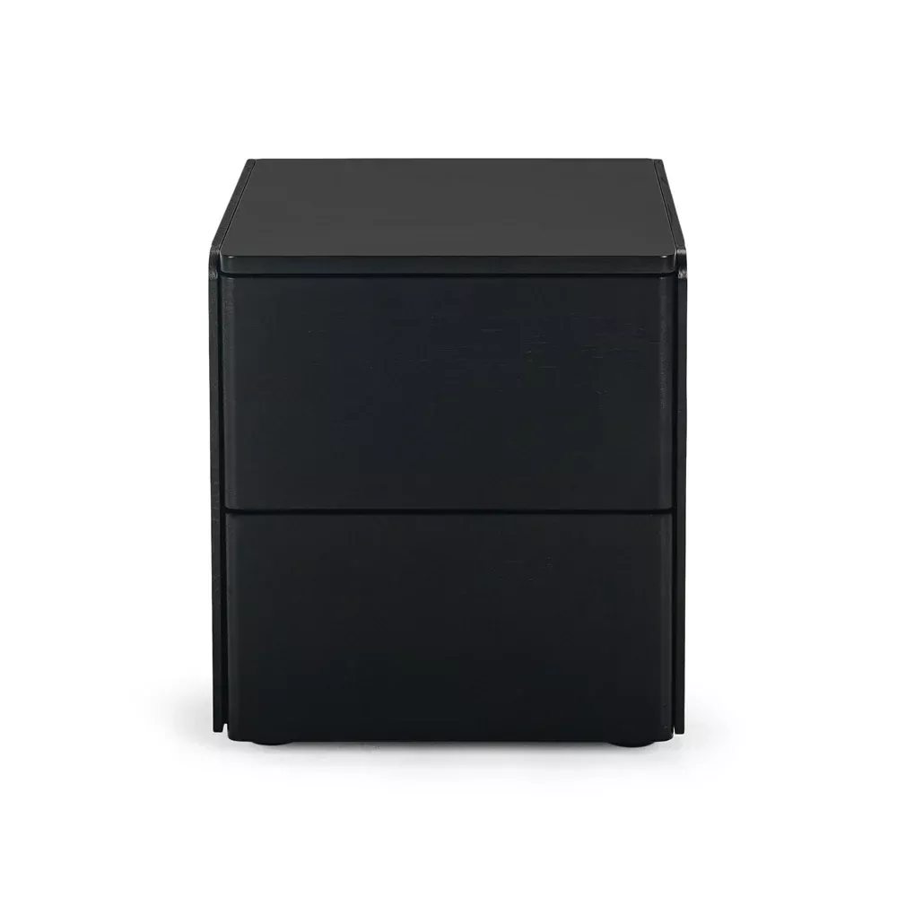 Cube Bedside Table - Black