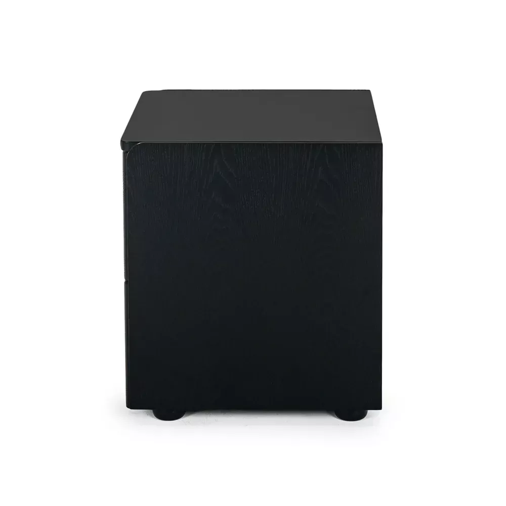 Cube Bedside Table - Black