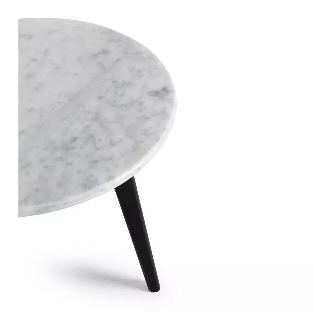 Radius Side Table - Black / Marble