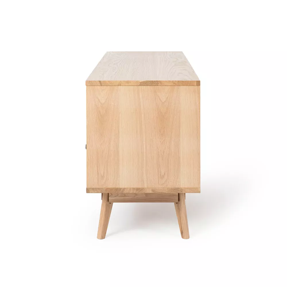 Radius Entertainment Unit - White / Natural Oak