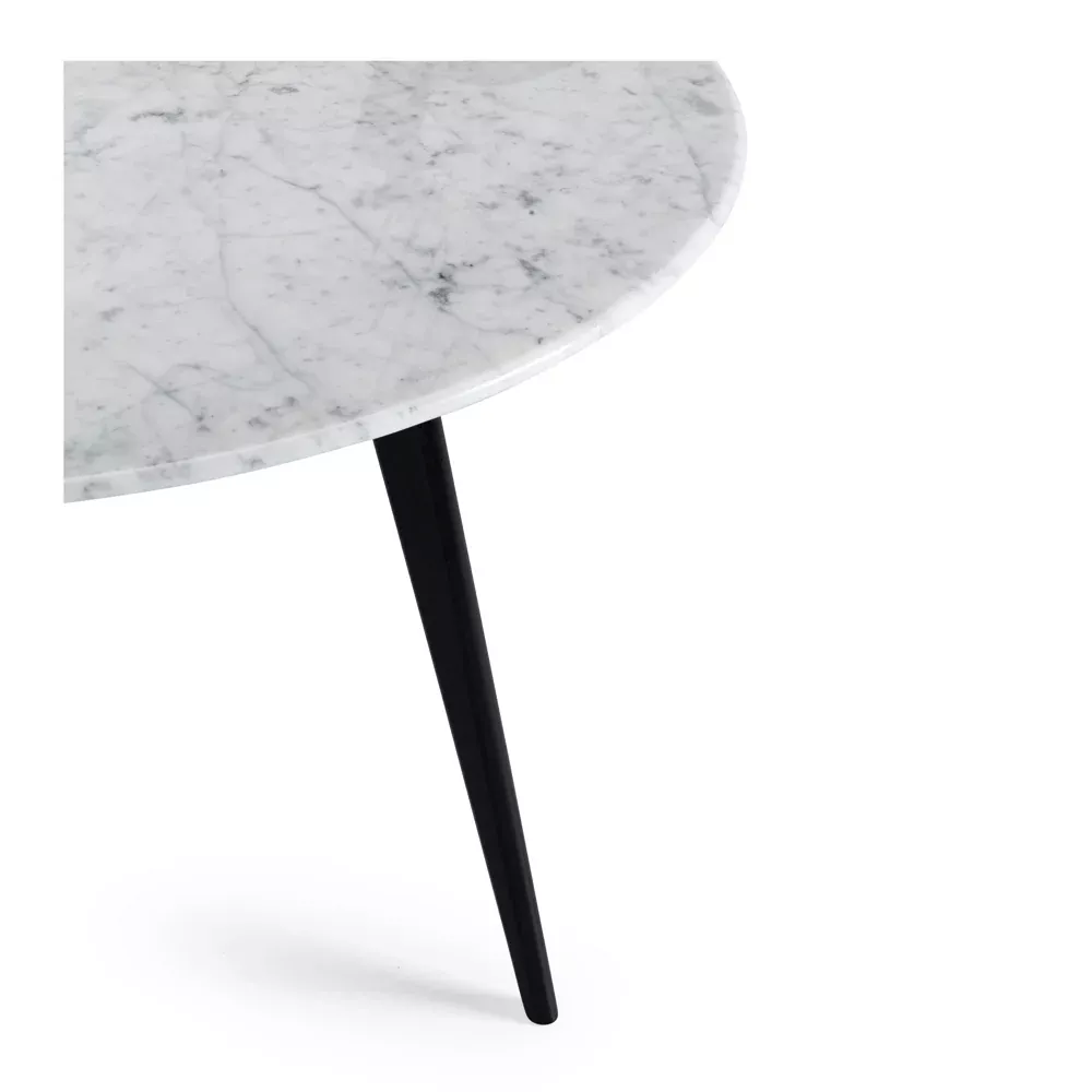 Radius 1m Round Dining Table - Black / Marble