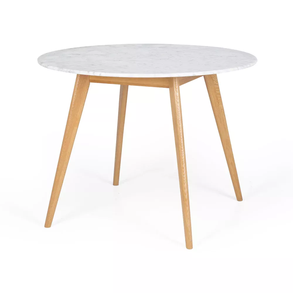 Radius 1m Round Dining Table - Natural / Marble