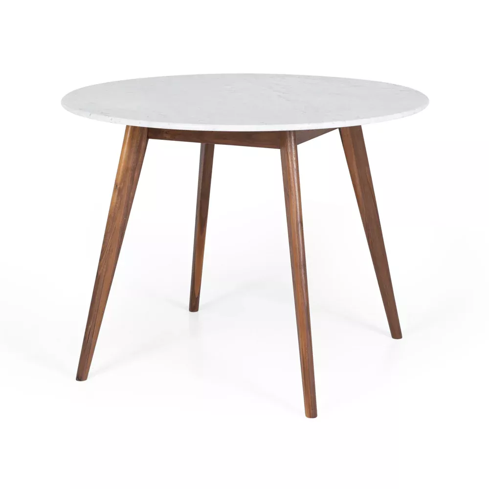 Radius 1m Round Dining Table - Walnut / Marble