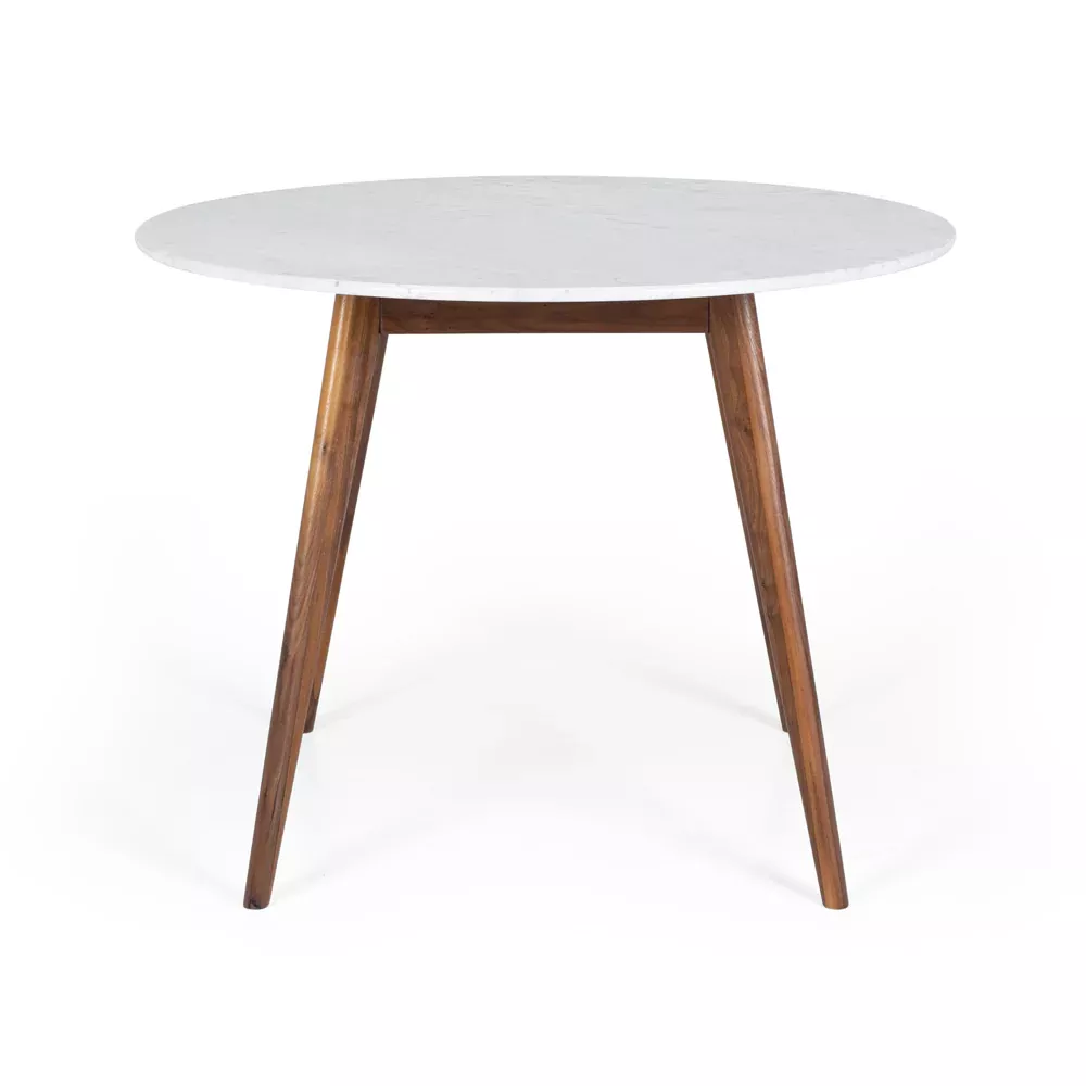 Radius 1m Round Dining Table - Walnut / Marble