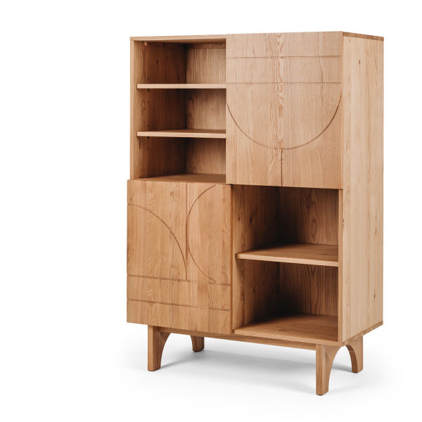 Etch Display Unit / Highboard - Natural Oak