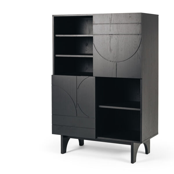 Etch Display Unit / Highboard - Black Oak