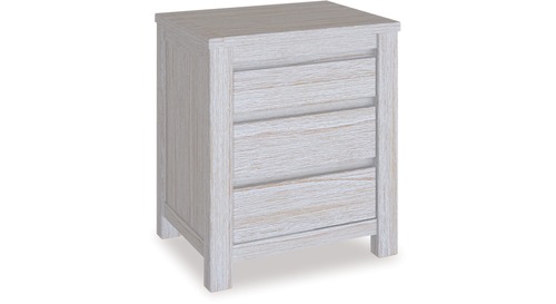 Coastal 3 Drawer Bedside 