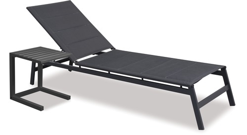 Boston Outdoor Sunlounger & Side Table 