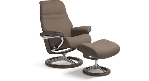 Stressless® Sunrise Leather Recliner - Signature Base - 3 Sizes Available - Special Buy