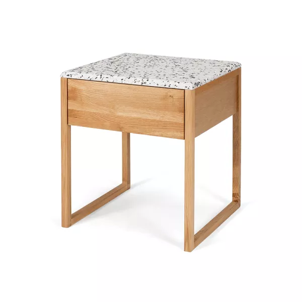 Avalon Side Table - Terrazzo Top / Natural Oak