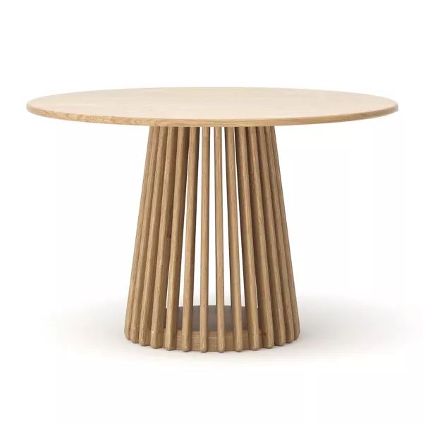 Bur Round Dining Table