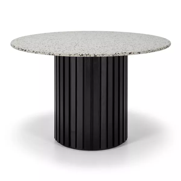 Terrazzo 1200 Round Dining Table - Black