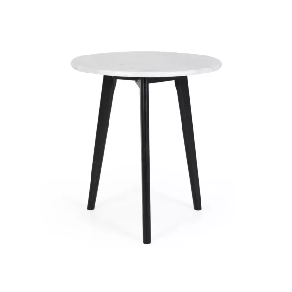 Radius Side Table - Black / Marble