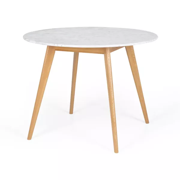 Radius 1m Round Dining Table - Natural / Marble